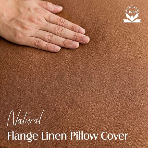 🛏️ Foindtower Linen Pillow Covers 20x20" Hazel NWT - Picture 3 of 9